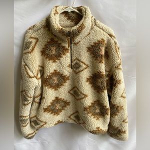 Thread Supple 1/4 Zip Fleece Pullover Size S